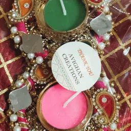 avighan Plastic, Bronze Tealight Holder Set image 3