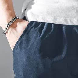 valley Men Printed Light Blue Track Pants image 4