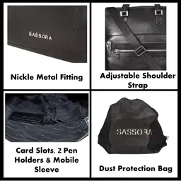 Sassora Men Genuine Leather Messenger Bag image 4