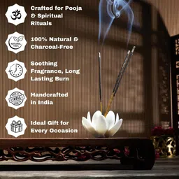 nishan Natural Premium White Ambrosia & Magnet Incense Stick Agarbatti Combo Pack of 2 Ambrosia & Pack of 2 Magnet image 3