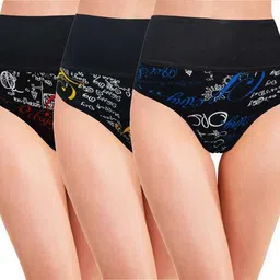 cymrite Pack of 3 Women Hipster Multicolor Panty image 1