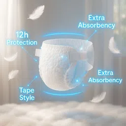 ezoyplus New Born Baby diapers | 0-4 kg, Odour Control & Hygienic, Dryfeel Comfort - New Born image 4