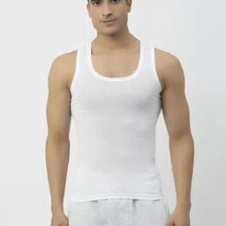 john players Cotton White Comfort Fit Men Vest-picture-27