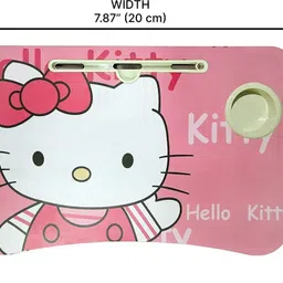 mayko & bayko MULTIPURPOSE FOLDABLE WITH CUP HOLDER , STUDY & LAPTOP TABLE Wood Portable Laptop Table image 5