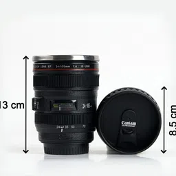 caniam Camera Lens Shaped Coffee Stainless Steel Coffee Mug image 4