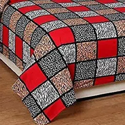 n g products Polycotton Double Flat 160 TC Geometric Bedsheet image 2