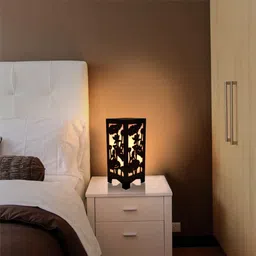 gojeeva Goj_Wooden Table Lamp Brown 10 Table Lamp image 4