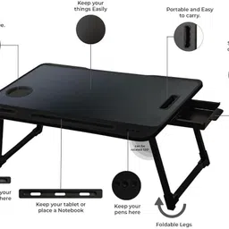 mayko & bayko STUDY TABLE Wood Portable Laptop Table image 2
