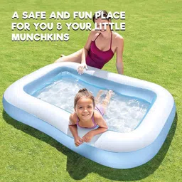 kidoyz 5.5ft Portable Inflatable & Foldable Kids Swimming Pool with Electric Pump image 4