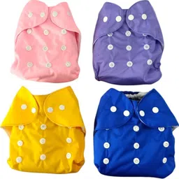 ecohug washable diaper pant with Adjustable Snap Button With Black Inserts (Pack of 4)-picture-36