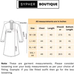 sypher boutique Men Cotton Blend Kurta Pyjama Set image 4