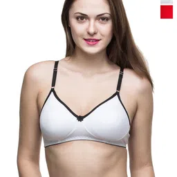 Docare Pack of 2 Full Coverage Non Padded Cotton T-shirt Bra-All Day Comfort image 1