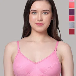Aimly Pack Of 6 Full Coverage Cotton Everyday Bra With All Day Comfort image 1