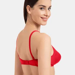 KOMLI Pack Of 2 Full Coverage Non-Padded Seamless Cotton T-shirt Bra With All Day Comfort image 4