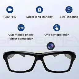 SPYTECTIFY 1080P Hidden Camera Glasses Video Recording Camera Sunglasses Security Camera image 3