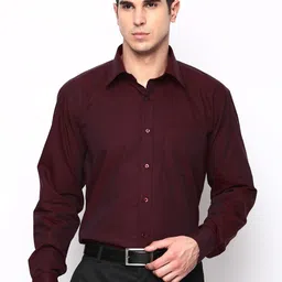Hancock Maroon Formal Shirt-picture-12