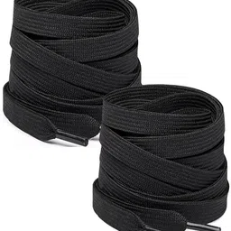 LOSA Shoe Laces Black Flat 90cm shoelaces for canvas sneakers Black shoes Shoe Lace-image-78