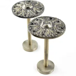 deco window Antique Brass 4 Pc Iron Tie Back Hook Set image 5