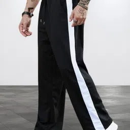 culish Men Printed Black Track Pants image 4