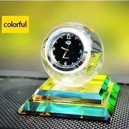 mjingle Clear Crystal Sphere Table Lamp Clock For Modern Interiors Table Lamp image 3