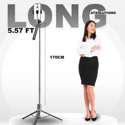 kaku Selfie Stick with Tripod Stand 170CM/ 67inch Extra Long, Tripod Tripod, Monopod image 2