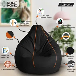 txor XXL Tear Drop Bean Bag Cover(Without Beans) image 3
