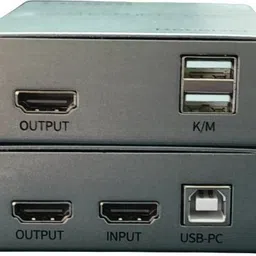 RAMEX Pair of HDMI USB KVM Extender Over Cat5e/6 Upto 200M 1 Ports 1000 Mbps Network Switch image 3