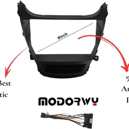 modorwy 9" Inch ABS Plastic Elantra 2015 Frame and Socket Media Player Frame image 2