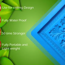 riyaandsiyaent Souland POP Farma (Frame) Moulding Die Tradetional Dimond Design 19 Inchi (Blue) image 3