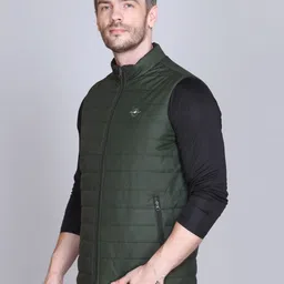 rare times Men Solid Bomber Jacket image 3