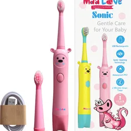 Maalove Rechargeable Electric Toothbrush for Kids 3 Smart Cleaning Modes & 2 Brush Heads Electric Toothbrush-picture-16