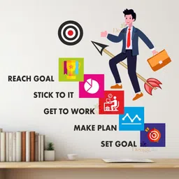 design decor 60 cm motivational Wall Sticker For Office Study Room Self Adhesive Sticker-picture-24