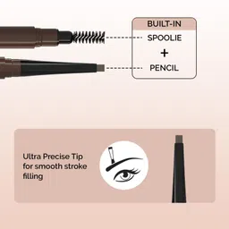 glam21 Micro Blading Eyebrow Pencil | Brow Pencil With Spoolie |Natural-looking Results image 3