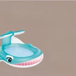 kindertales Inflatable Whale Spray (IND*9856) Kiddie Pool for Kids Inflatable Swimming Pool image 1