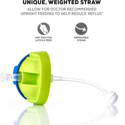 baybee Flippo Baby Sipper Bottle 240 ml with Soft Silicone Straw BPA Free for Baby - 240 image 2