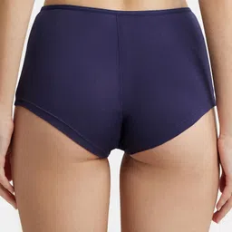 jockey SS04 High Coverage Super Combed Cotton Elastane Stretch with StayFresh Treatment Women Boy Short Dark Blue Panty image 3