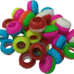 Dual Tone Pigeons Foot Sound Rings Pack Of 30 Plastic Training Aid For Bird-image-7