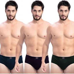 milton Pack of 3 Solid Men Brief image 1