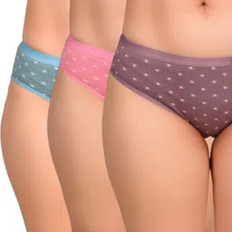 reony Pack of 3 Women Hipster Multicolor Panty-picture-23