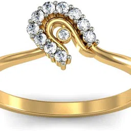avsar AVR496YB 14kt Cubic Zirconia Yellow Gold ring image 1