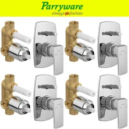 parryware Euclid concealed Diverter Body with Concealed Upper Part set of 4 pic 373 Euclid Diverter with upper trim | Hot and Cold water Mixer | Complete set Diverter Faucet-picture-15