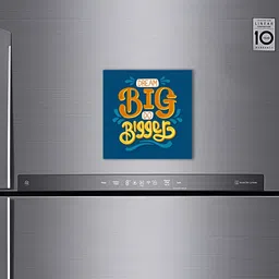 ARTBUG Teal-Blue & Yellow Dream Big Do Bigger-Printed Decorative Fridge Magnet-picture-11