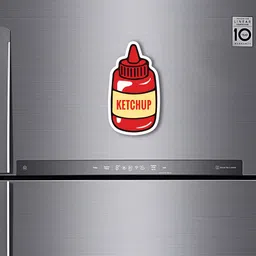 ARTBUG Red & Beige Printed Decorative Fridge Magnet-picture-29