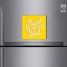 ARTBUG Yellow & White Printed Decorative Fridge Magnet-picture-41