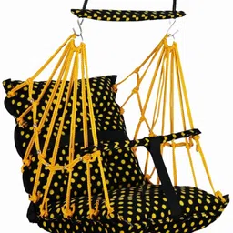 toyafox Cotton baby swing for Kids children chair jhula 1-6 Years Folding & Washable Swings image 2
