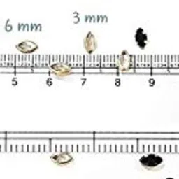 ruhaila KUNDAN BOAT SHAPE 6 MM *3 MM JEWELLERY MAKING ,BANGLES, EMBROIDERY , CRAFT AND CLOTH 200 PCS FOR EMBRIODERY ,ART AND CRAFT AND JEWLLERY WORKS. image 2