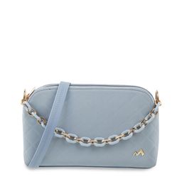 Metro Blue PU Structured Sling Bag-picture-34