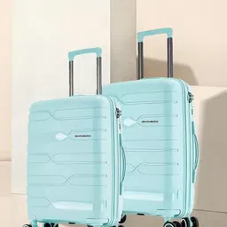 Nasher Miles Green Set of 2 Paris Hard-sided Luggage Trolley Bags-picture-43
