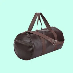 nutan 20 L Gym Duffel Bag - Leather Gym Bag Hand Duffle Bag Shoulder Bag Multipurpose Bag Unisex Sports Bag - Brown-picture-43