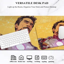 Tee Mafia IronMan - Superhero Comic Series - 2pcs Combo Set of Non Slip Base Mousepad image 3